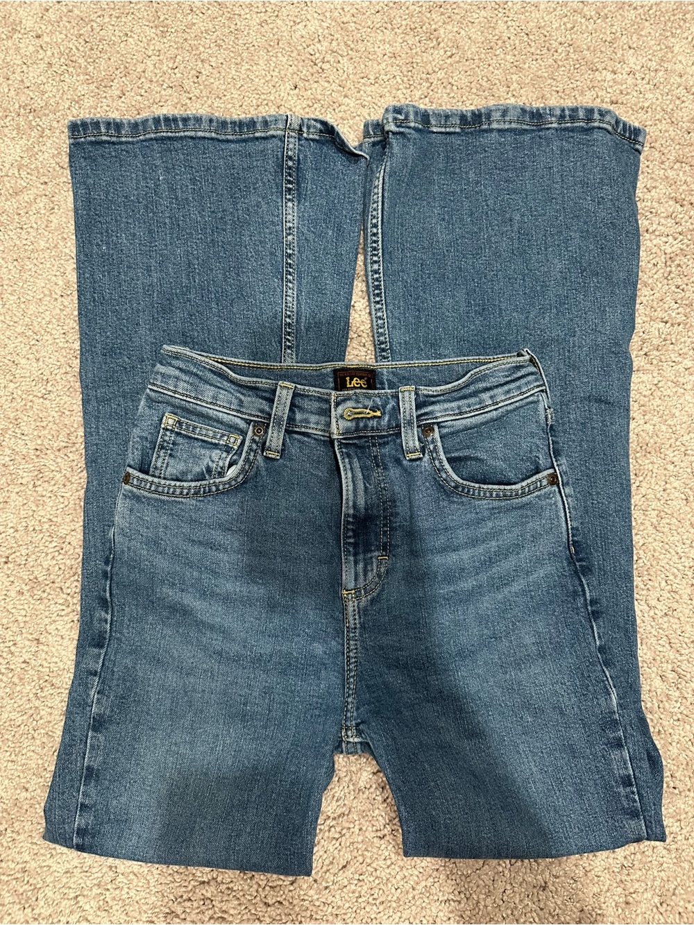 Lee Women Medium Blue Bootcut Denim Jeans